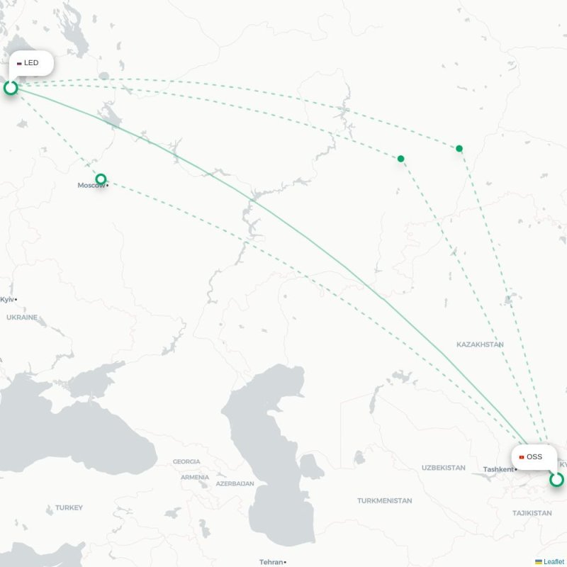 OSS - LED route map