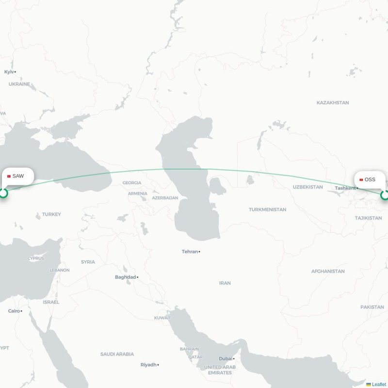 OSS - SAW route map