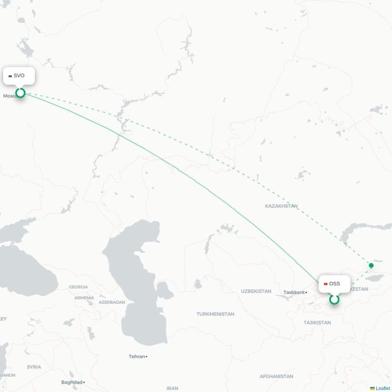 OSS - SVO route map