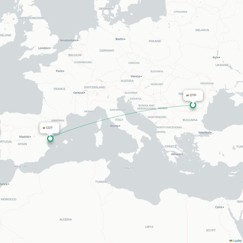 OTP - CDT route map