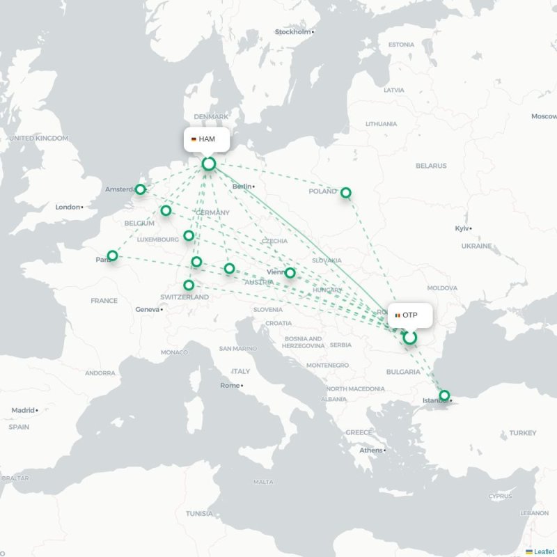 OTP - HAM route map