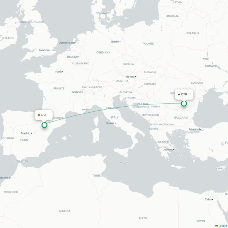 OTP - ZAZ route map