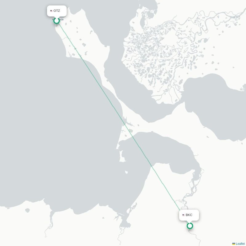 OTZ - BKC route map