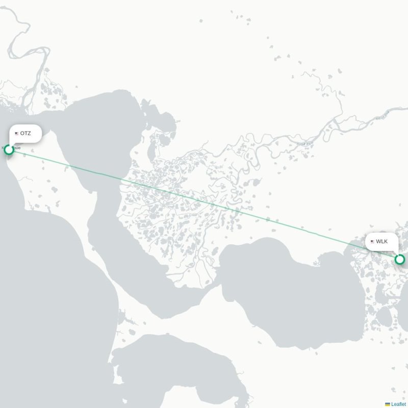 OTZ - WLK route map