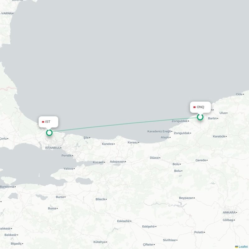 OUA - IST route map