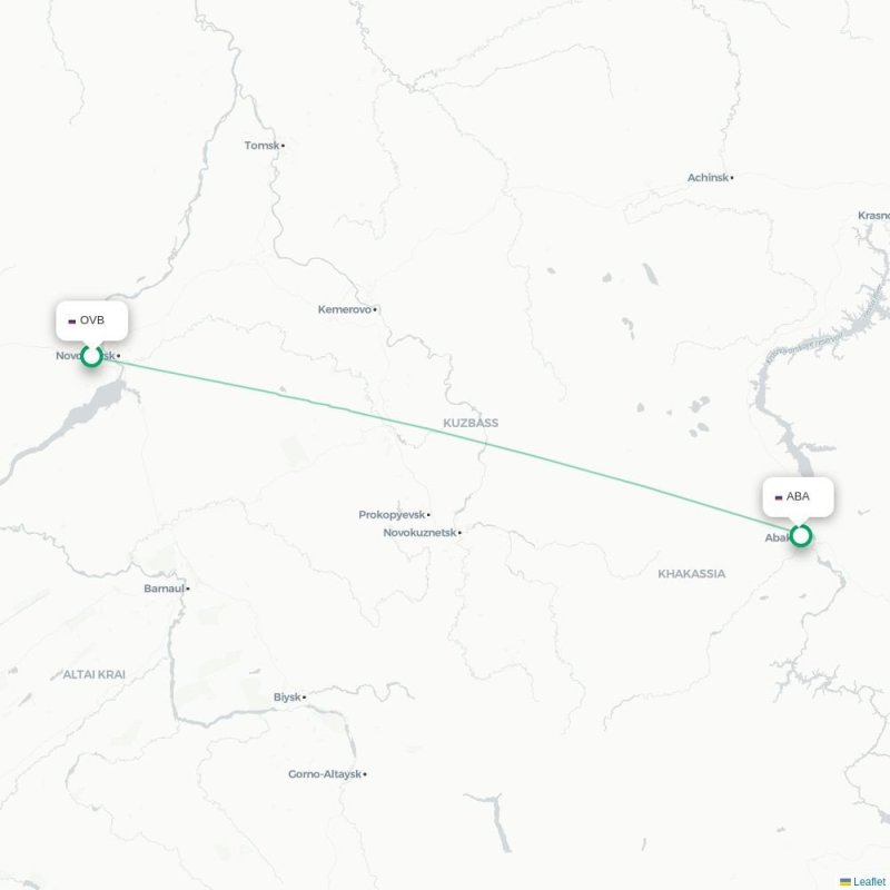 OVB - ABA route map