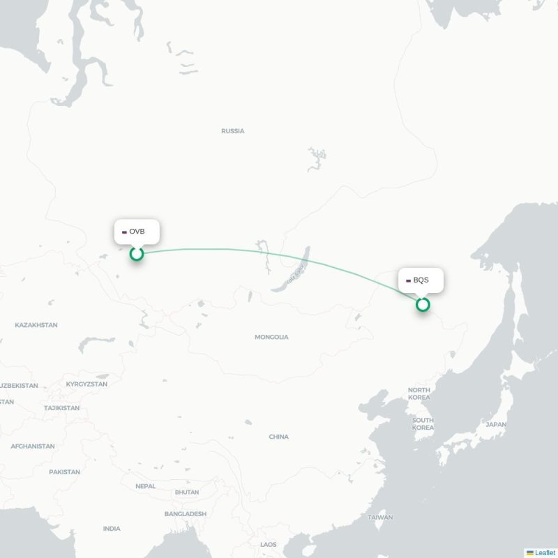 OVB - BQS route map