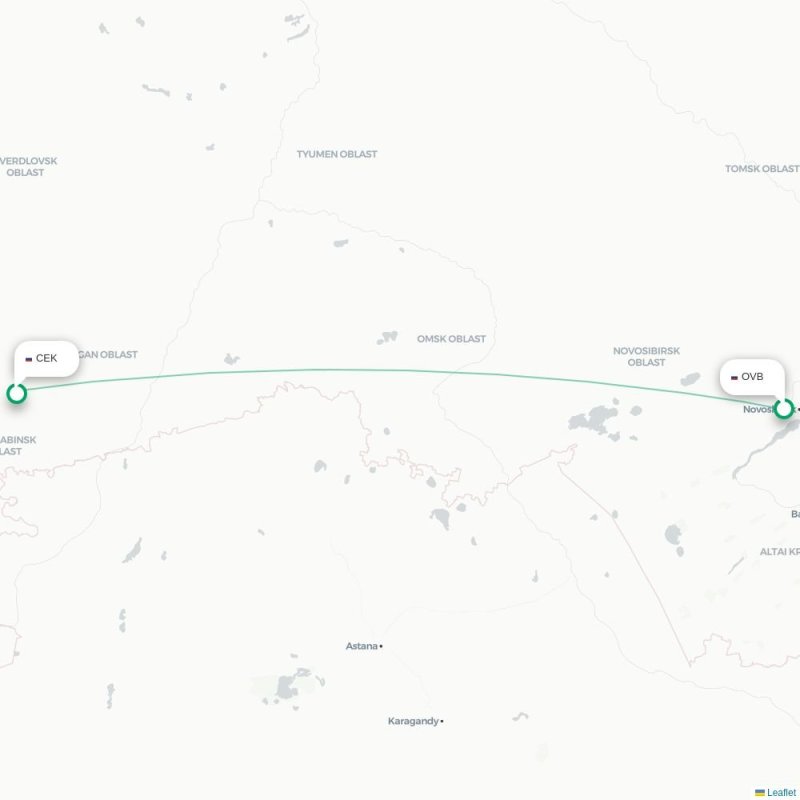 OVB - CEK route map