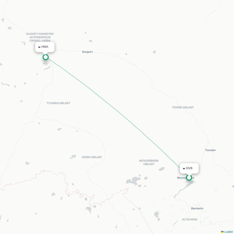 OVB - HMA route map