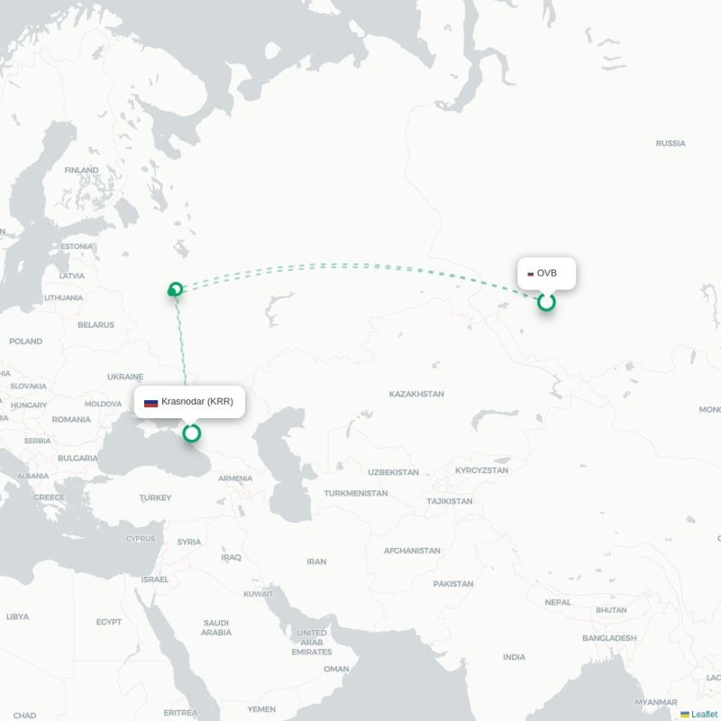 OVB - KRR route map