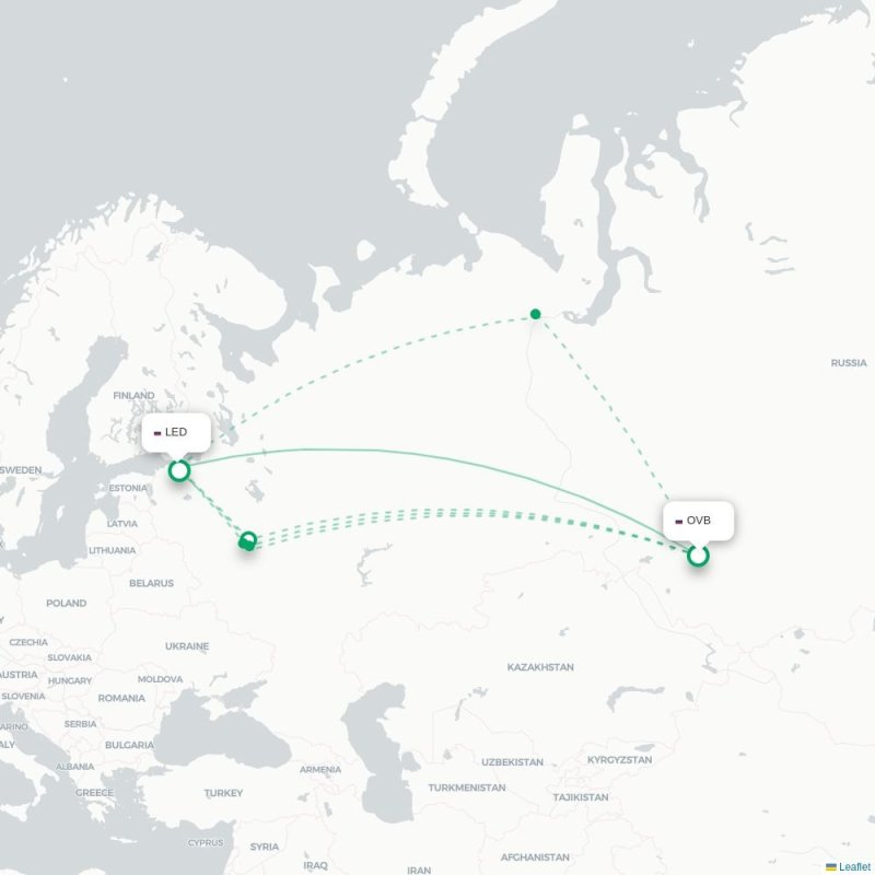 OVB - LED route map