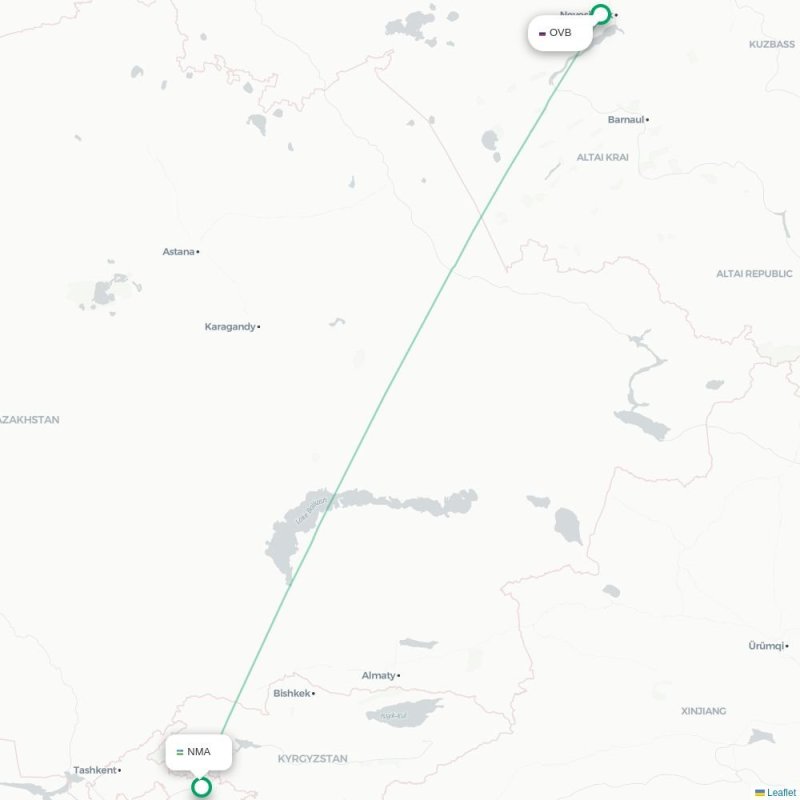 OVB - NMA route map