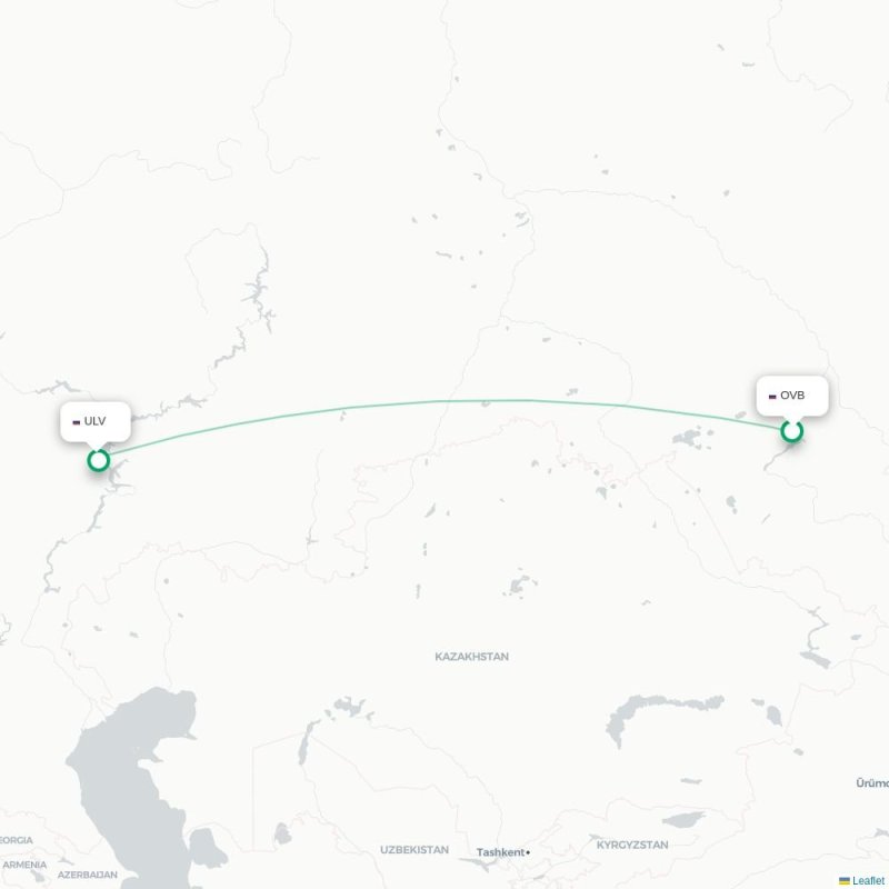 OVB - ULV route map