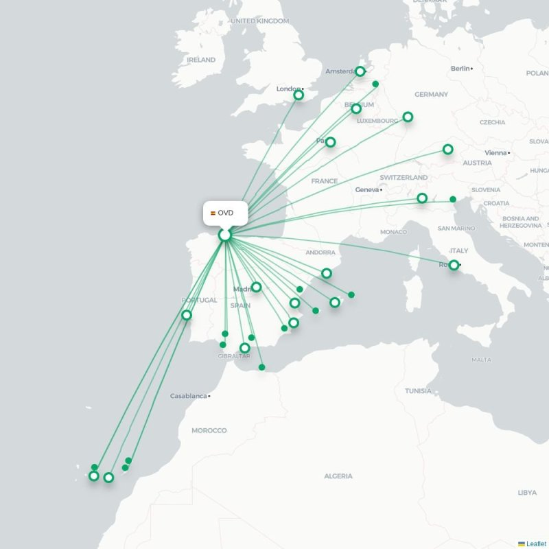 OVD - MAH route map