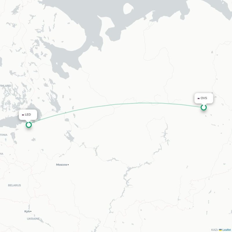 OVS - LED route map