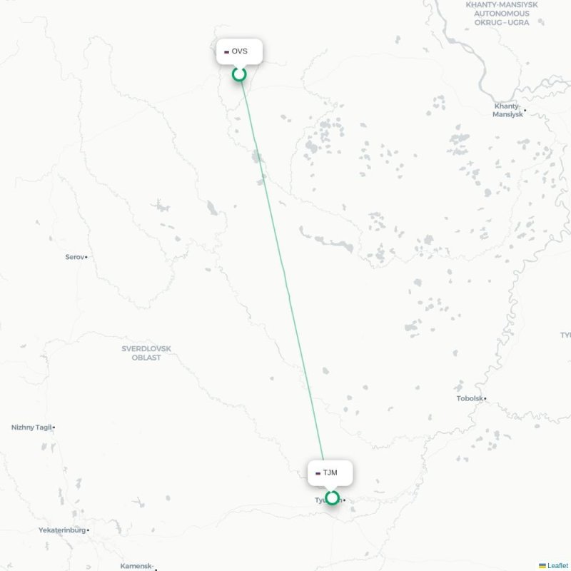 OVS - TJM route map