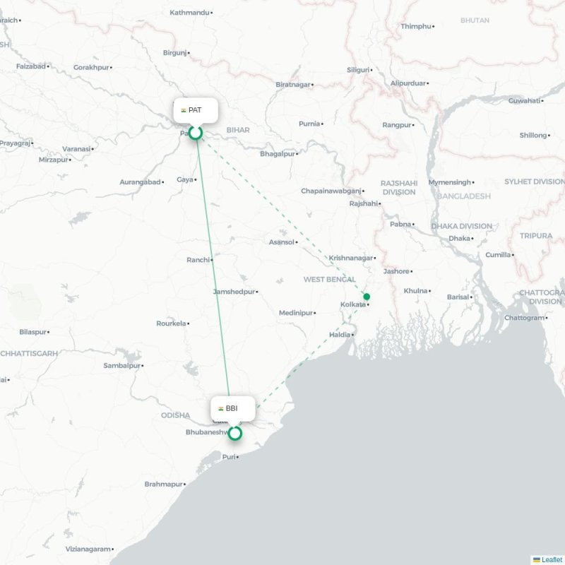 PAT - BBI route map