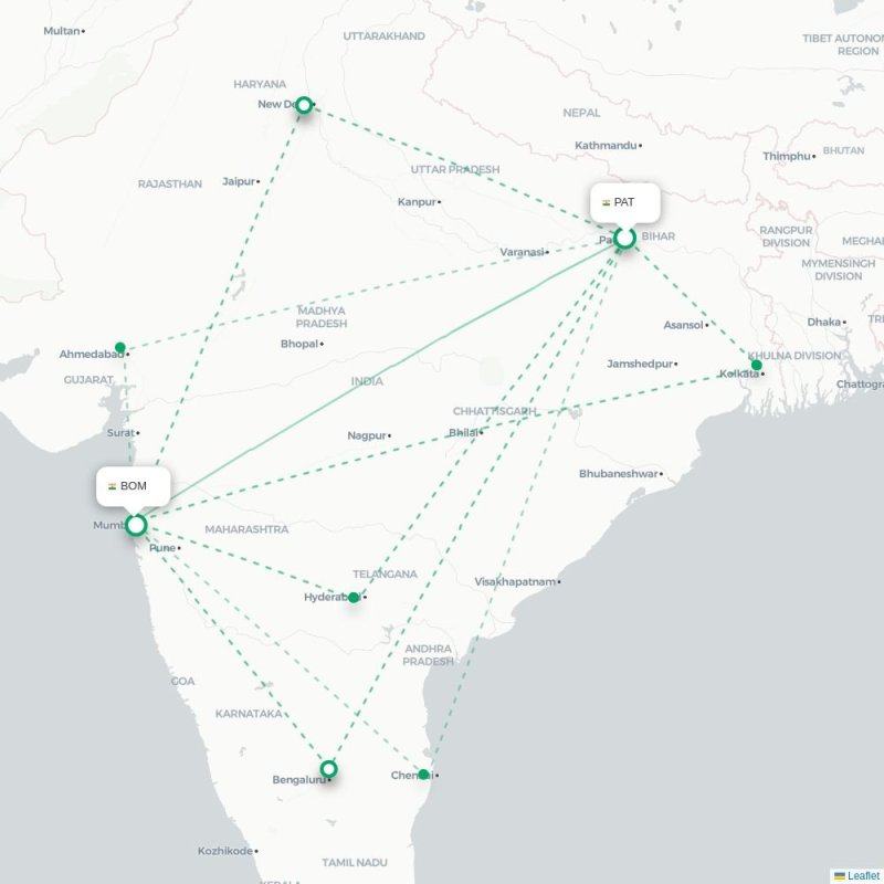 PAT - BOM route map