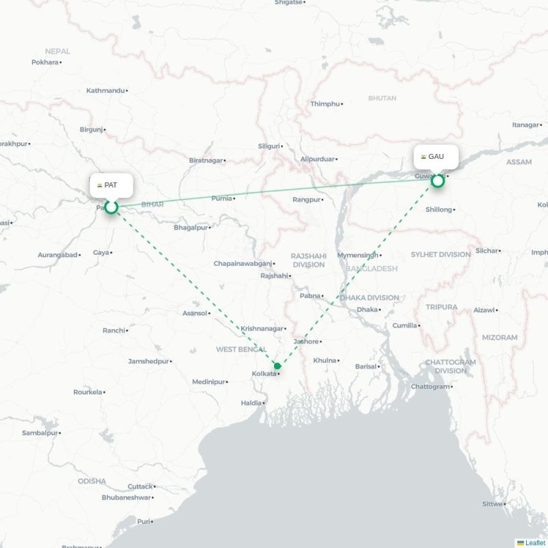 PAT - GAU route map