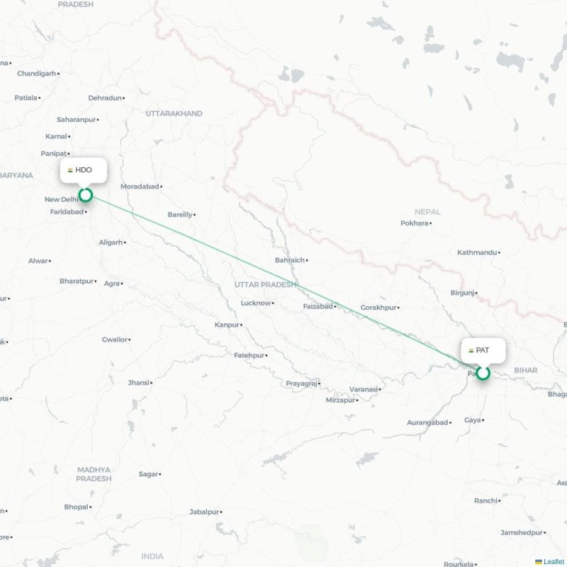 PAT - HDO route map