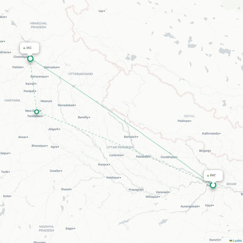 PAT - IXC route map