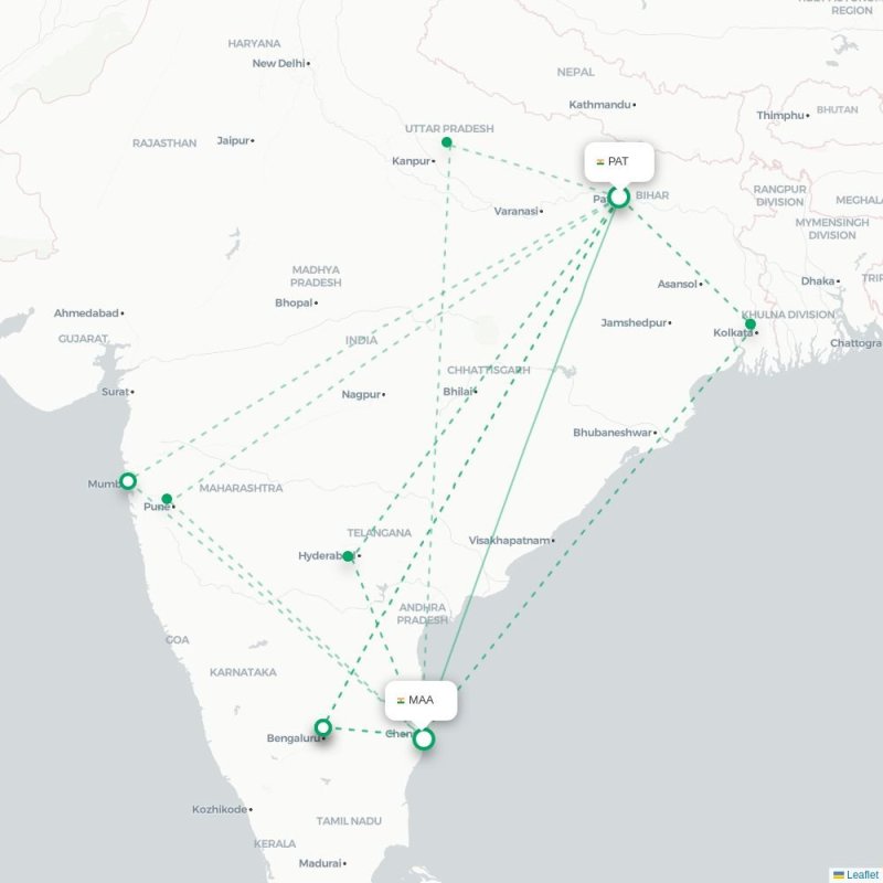 PAT - MAA route map
