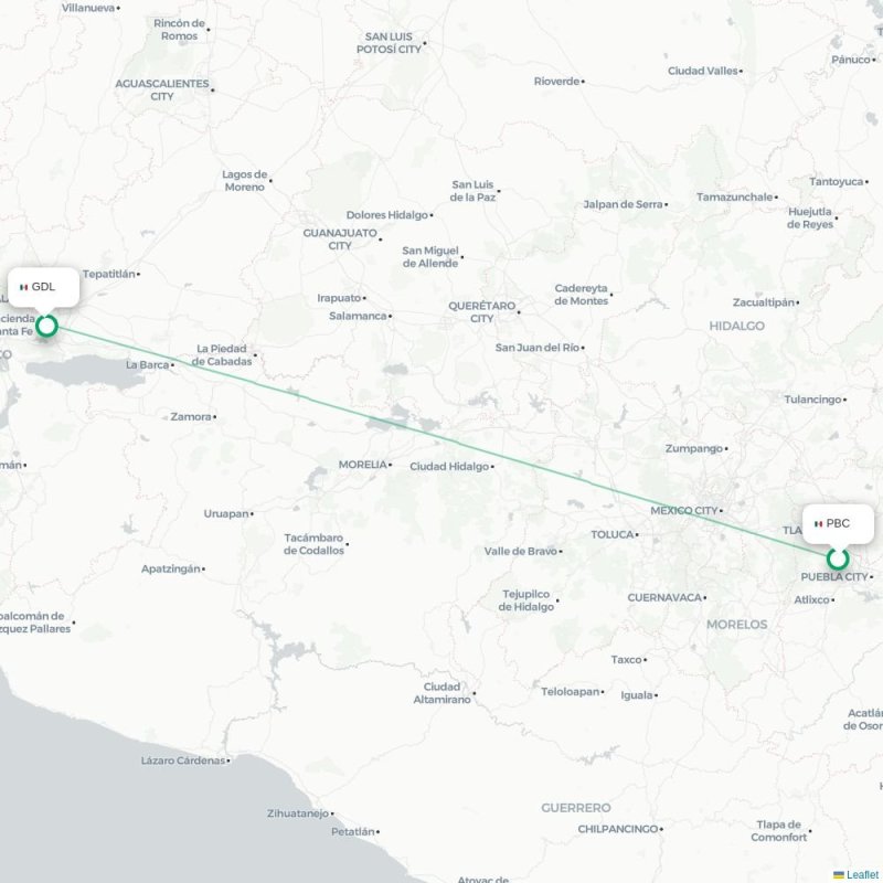PBC - GDL route map