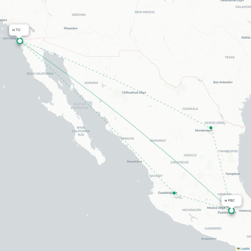 PBC - TIJ route map