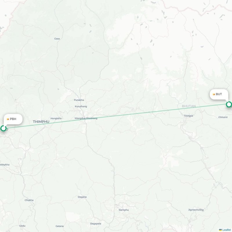 PBH - BUT route map
