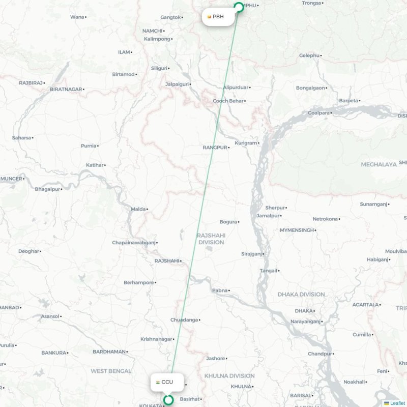 PBH - CCU route map