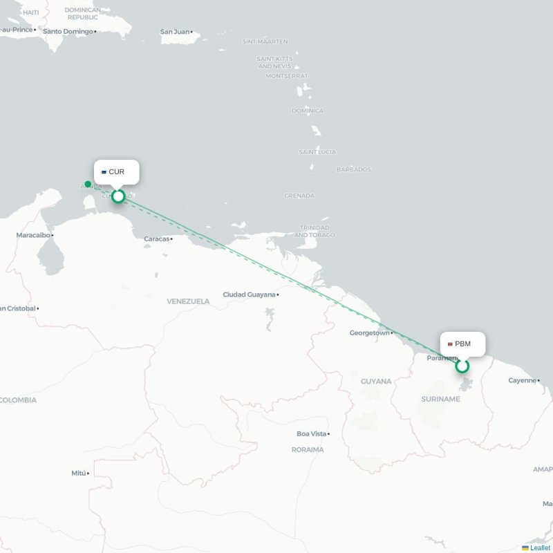 PBM - CUR route map