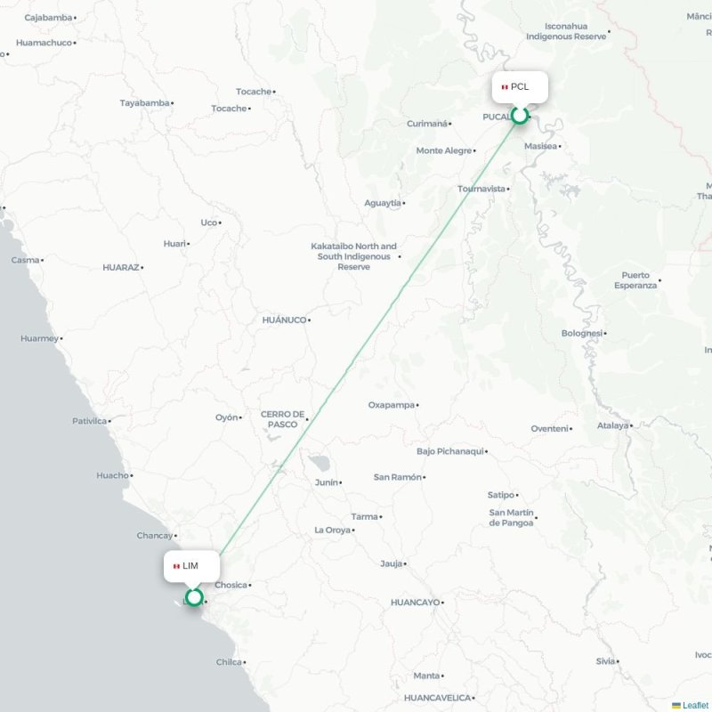 PCL - LIM route map