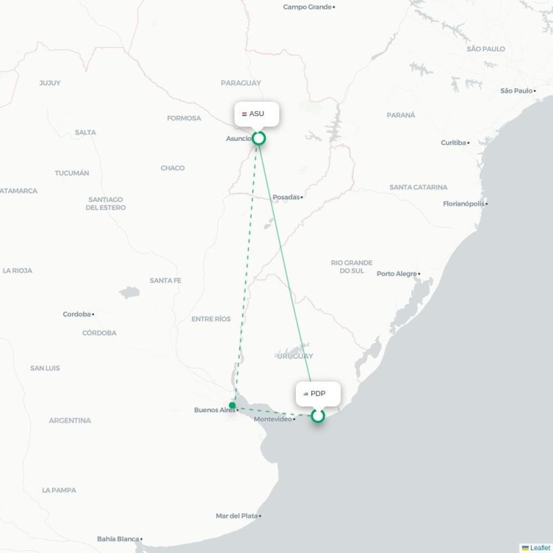PDP - ASU route map