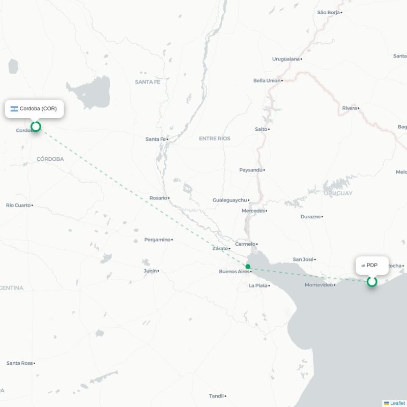 PDP - COR route map