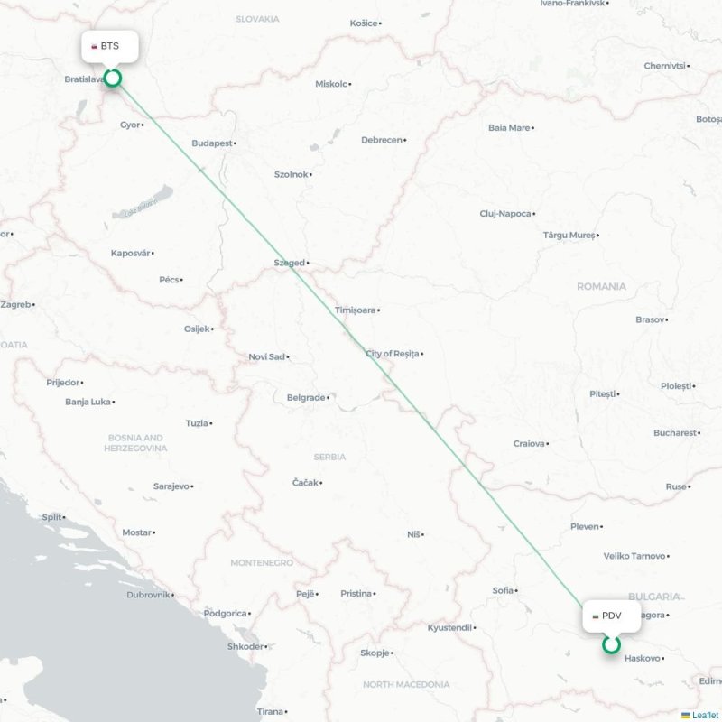 PDV - BTS route map