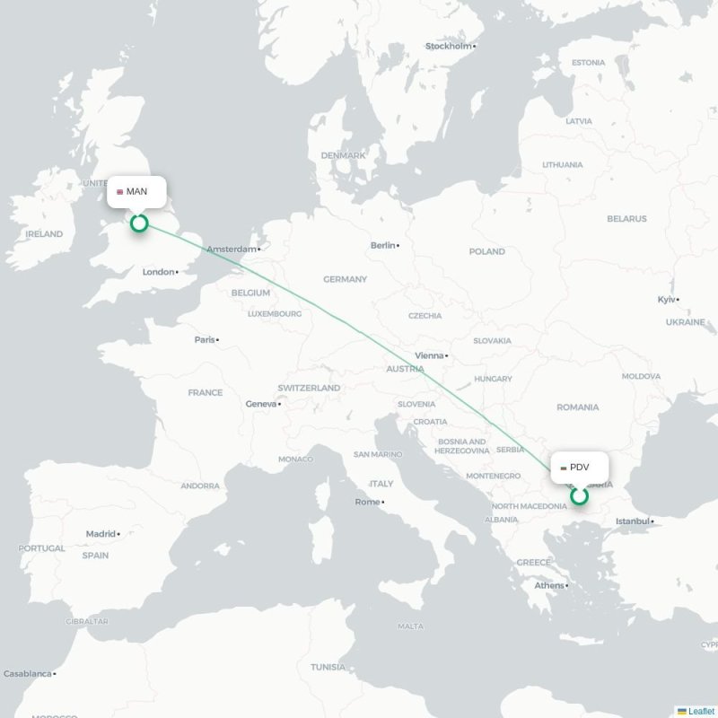 PDV - MAN route map
