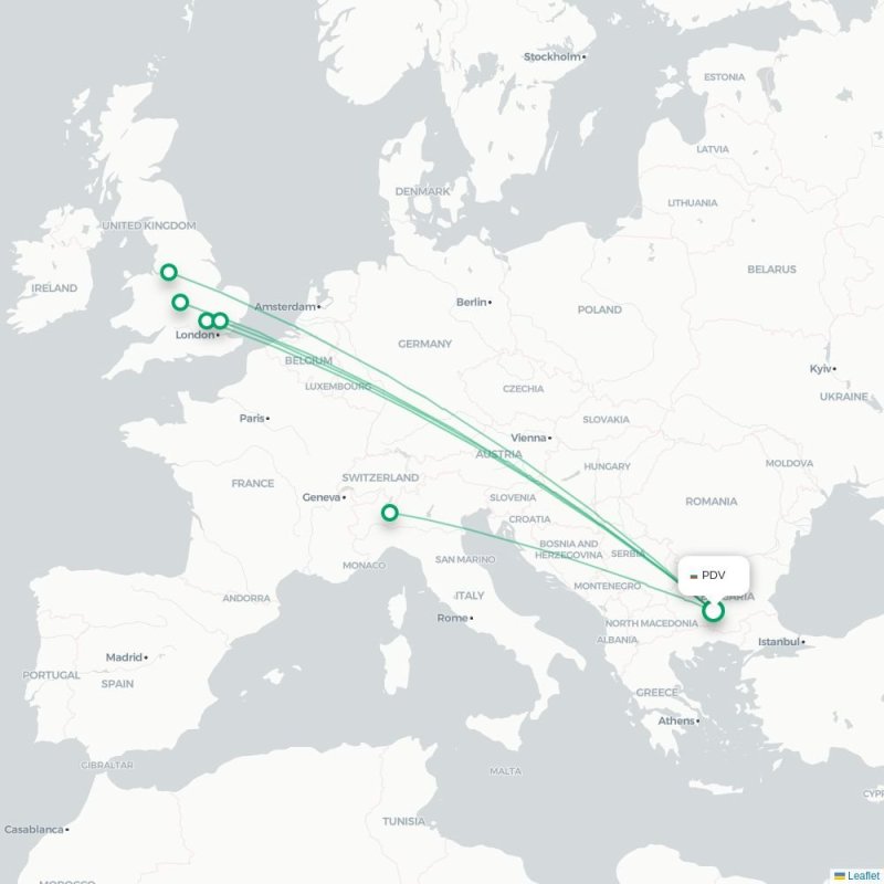 PDV - BRI route map