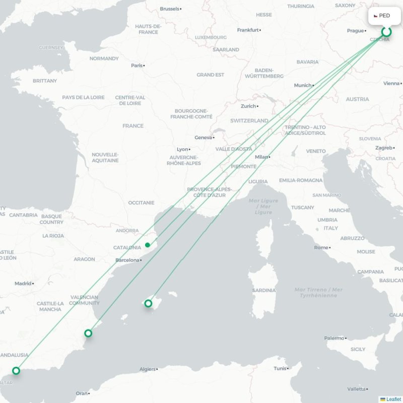 PED - PMI route map