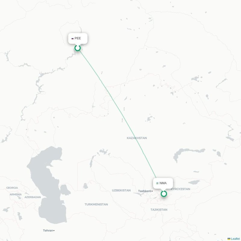PEE - NMA route map