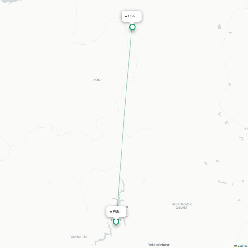 PEE - USK route map
