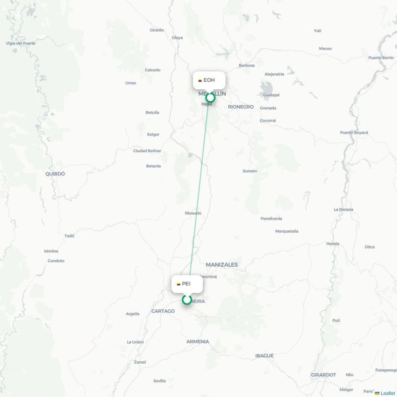 PEI - EOH route map