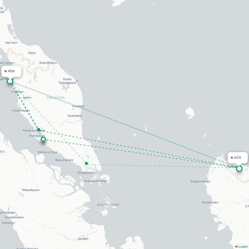PEN - KCH route map