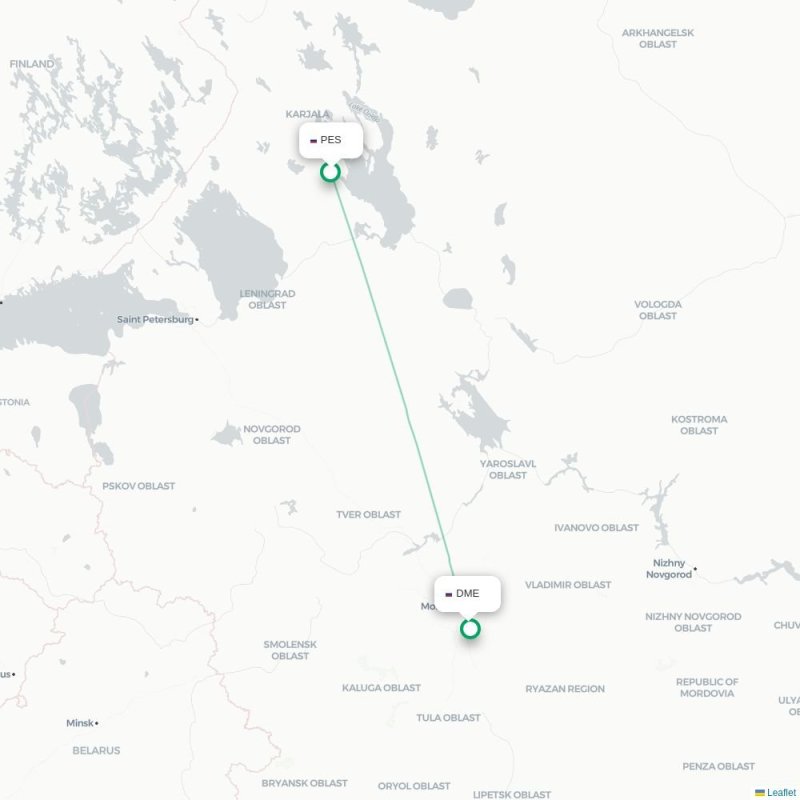 PES - DME route map