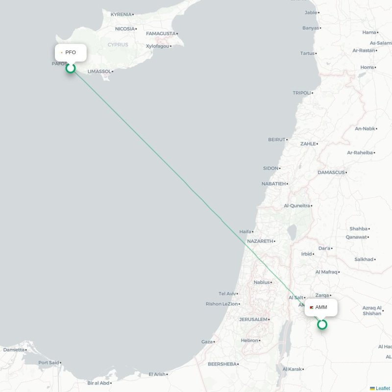 PFO - AMM route map