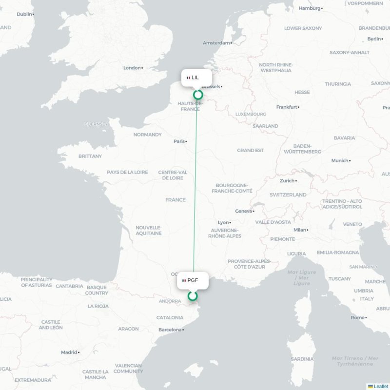 PGF - LIL route map