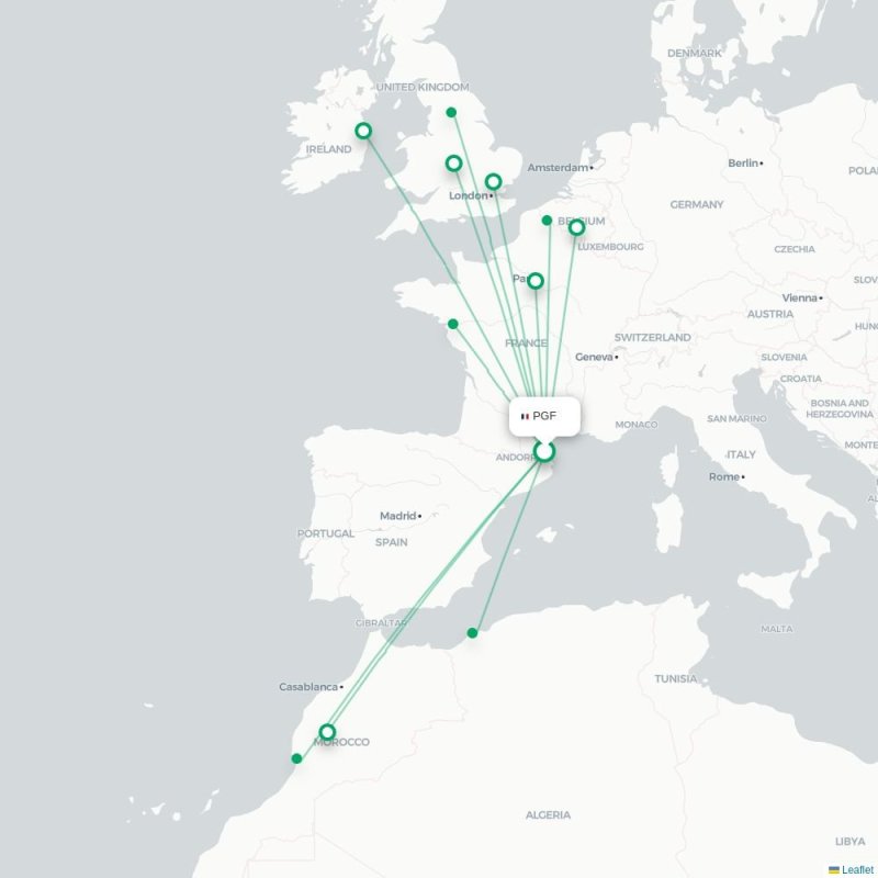 PGF - BHX route map