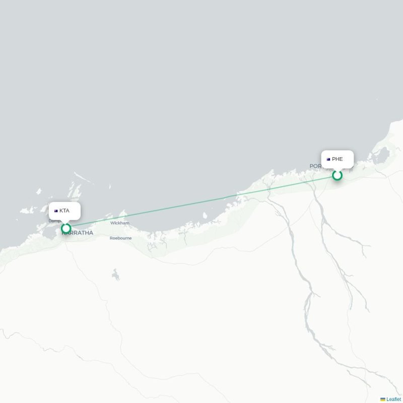PHE - KTA route map