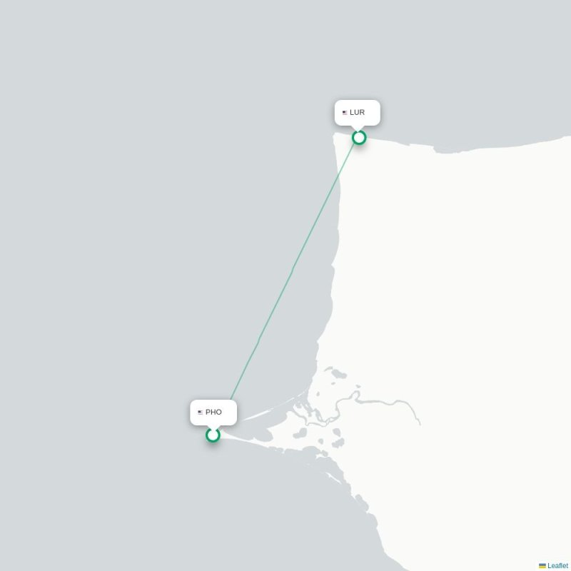 PHO - LUR route map