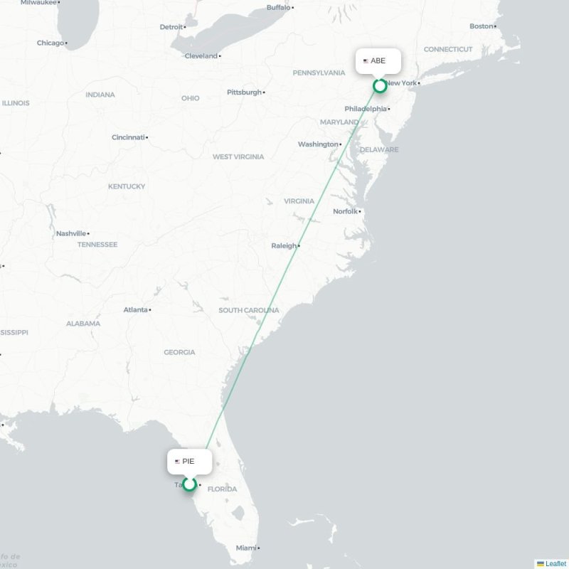 PIE - ABE route map