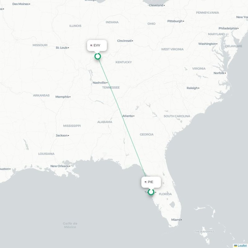 PIE - EVV route map